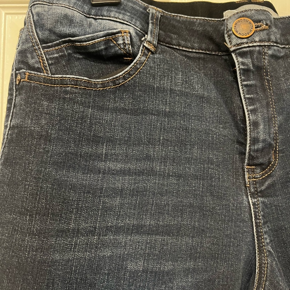 Wit & Wisdom ‘Ab’Solution Dark Wash Skinny Jeans – Stretch – Women’s Size 14 - Picture 3 of 7